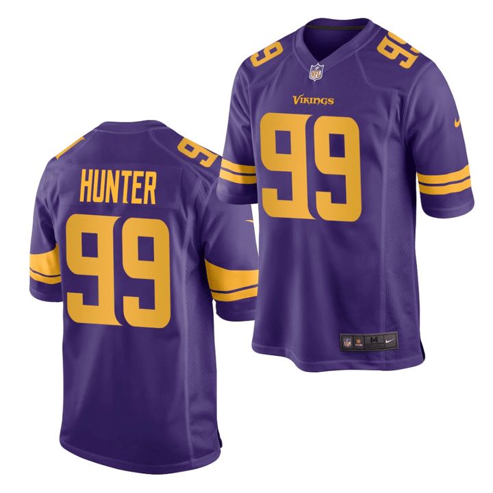 Men Minnesota Vikings 99 Danielle Hunter Nike Purple Game Alternate NFL Jersey